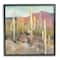 Stupell Industries Cactus Plant Desert Landscape Soft Southwestern Plant Painting Framed Wall Art